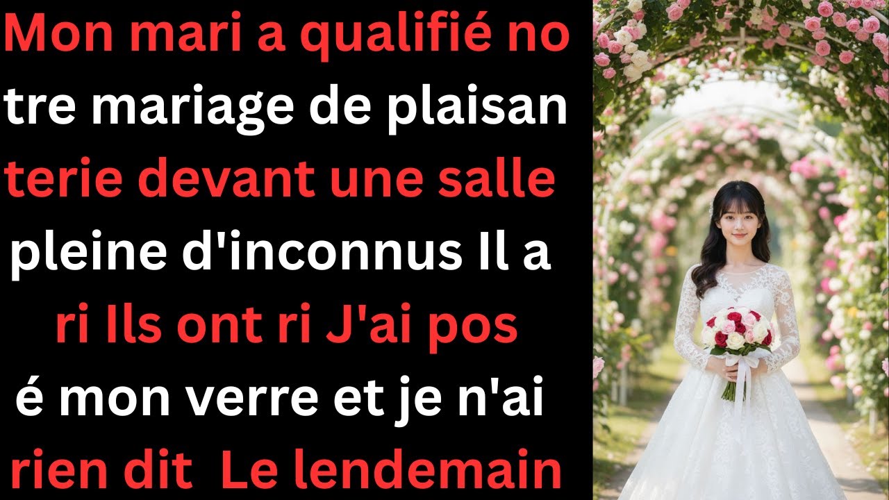 Mon mari m’a humiliée à un mariage — je suis partie en silence sa vie s’est effondrée