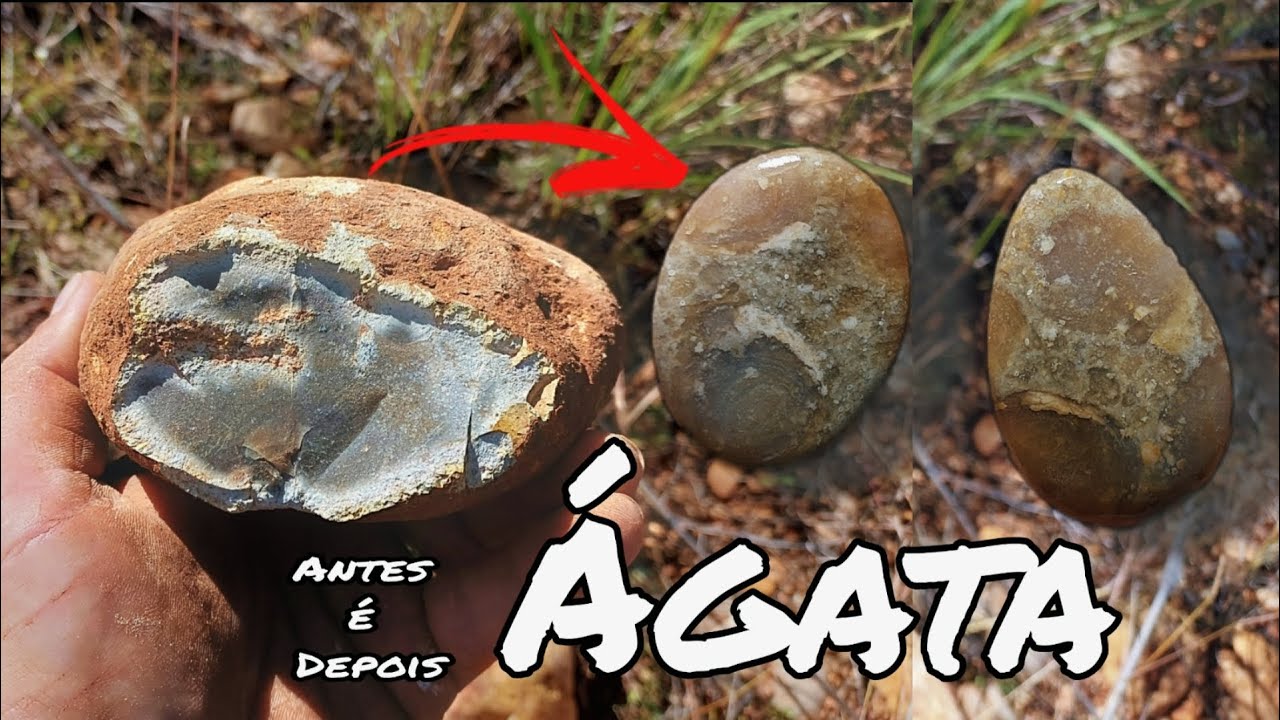 Identificando pedras bruta Ágata