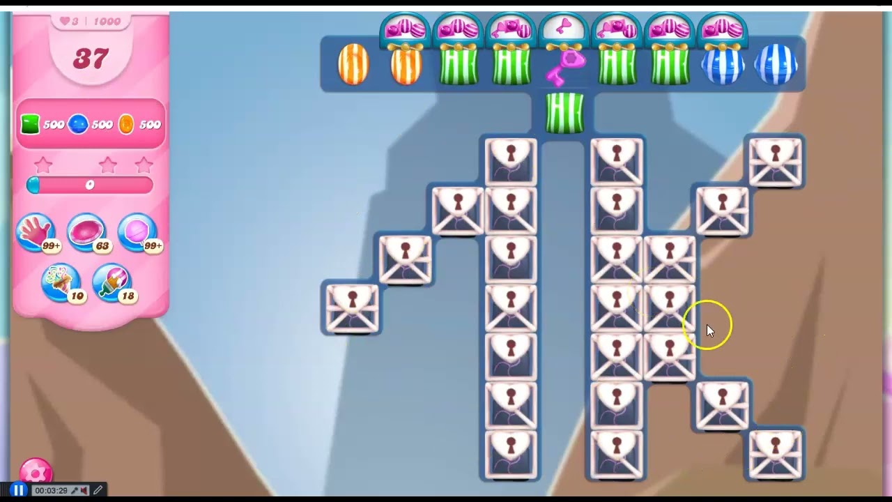 Evil King collides with Grumpy Suzy. Level 1000 and other Candy Crush atrocities.
