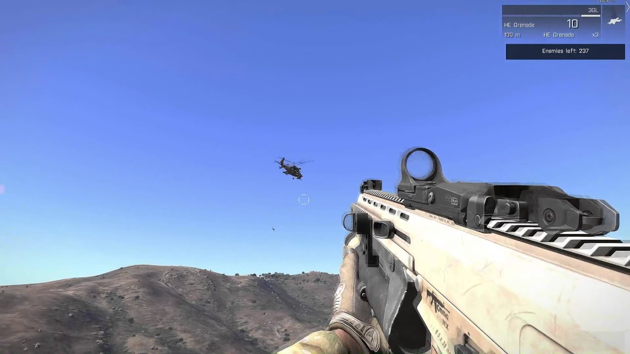 ArmA 3 Beta: Underbarrel vs Mi-48