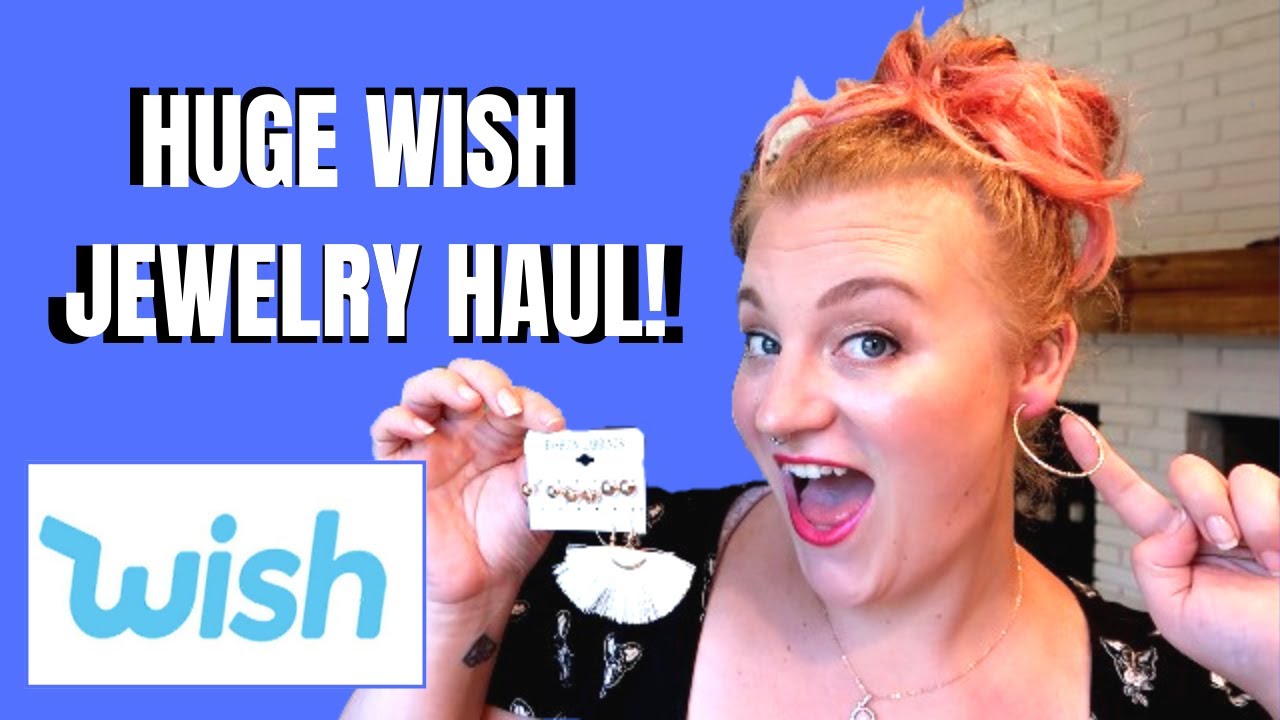 HUGE WISH JEWELRY HAUL! 2020 CHEAP RINGS, EARRINGS, & NECKLACES FROM WISH!