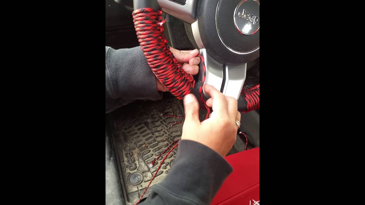 Paracord steering wheel column 
