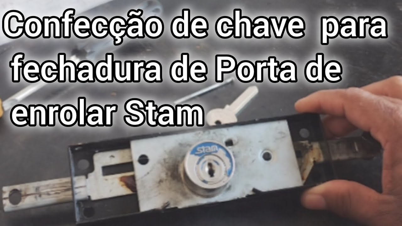 Como fazer a chave de Fechadura Stam para porta de enrolar