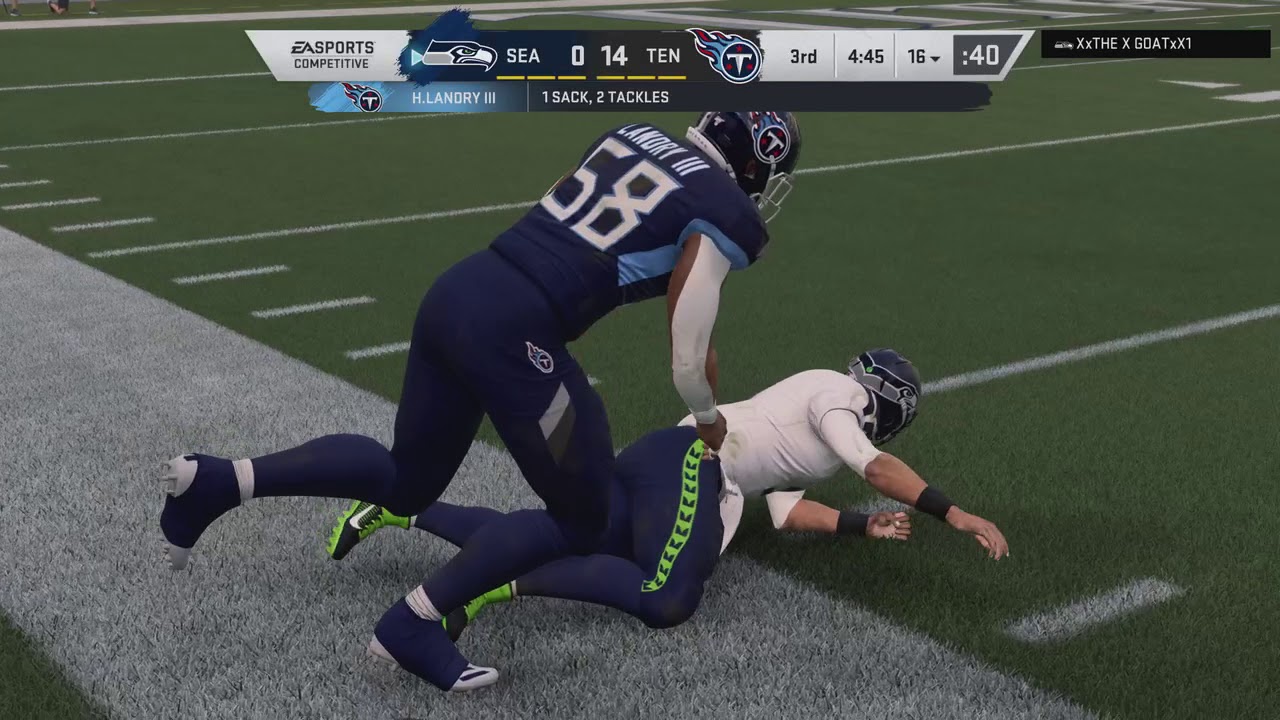 Madden 20 Game 1 (Titans vs Seahawks) No commentary