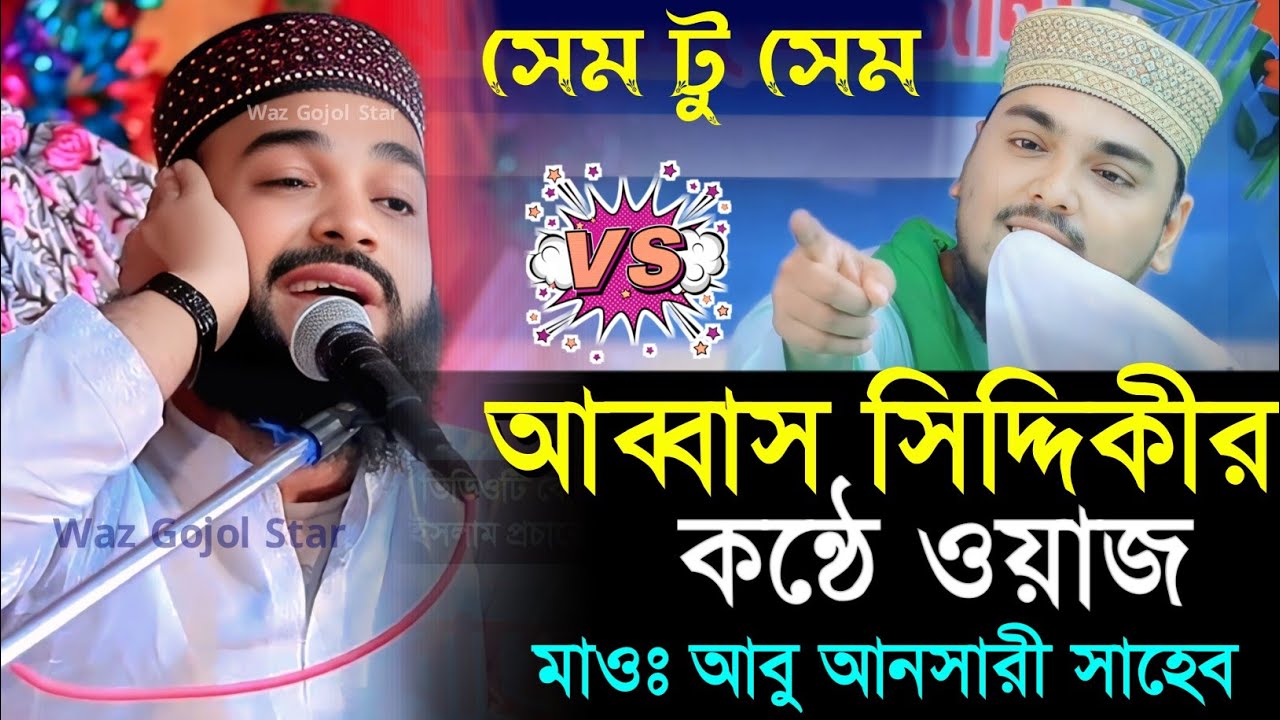 আব্বাস সিদ্দিকীর নকল আবু আনসারী┇abu ansari sahab jalsa┇abbas siddiqui jalsa┇abbas siddiqui gojol