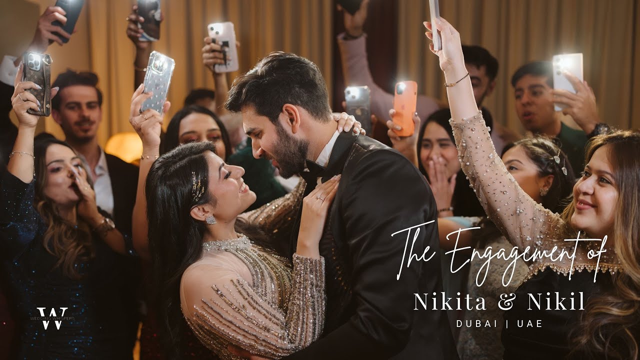 Nikhil & Nikita’s Engagement in Dubai 💍 | Wedding Whispers