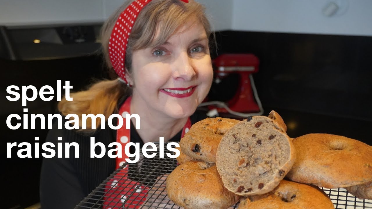 How to Make Spelt Cinnamon Raisin Bagels