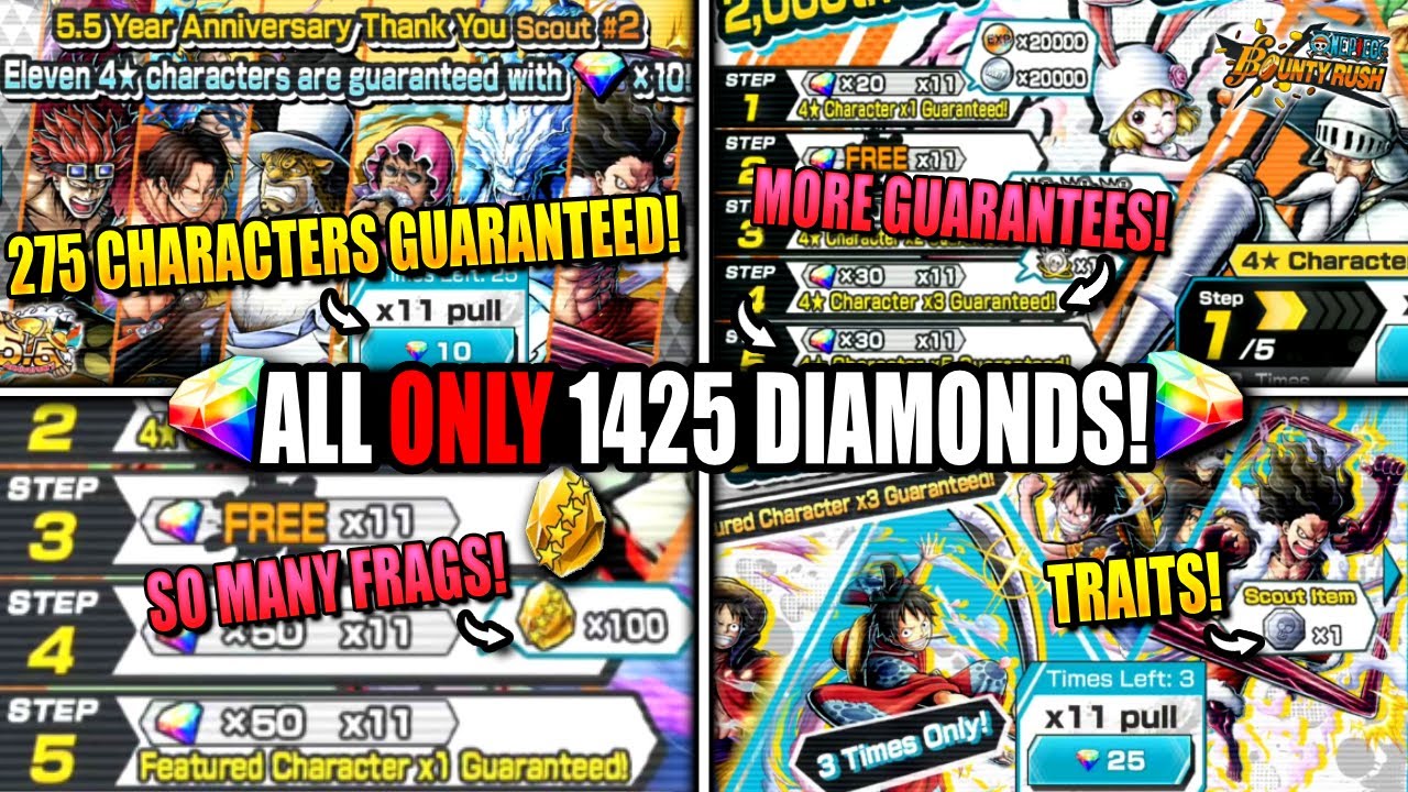 I spent over 1400 diamonds on the best banners in OPBR and it was..