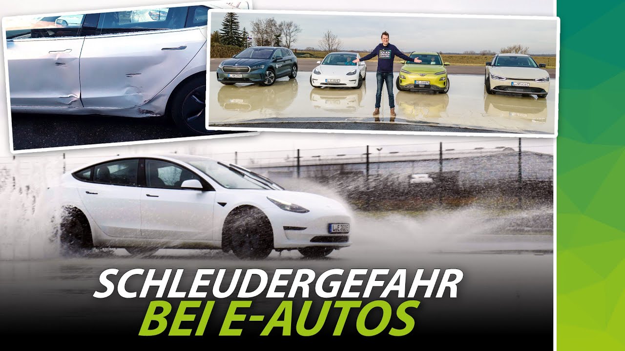 Schleudernde E-Autos: Verdeckte Gefahr bei Glätte?