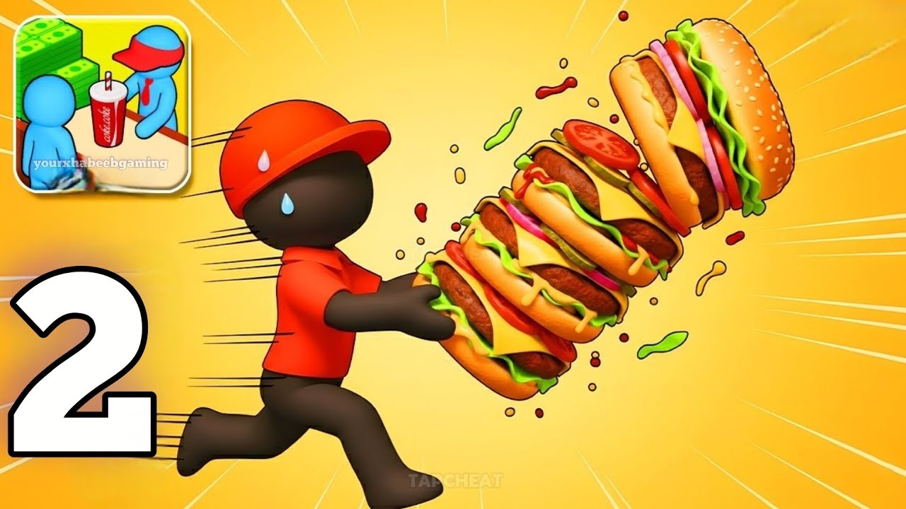 New Burger Please! - Gameplay Walkthrough Part 2 - Sell Burgers Earn Money (Android, iOS)