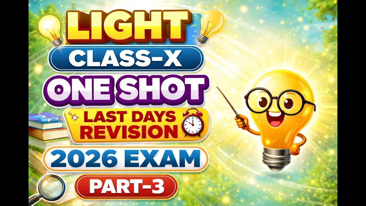 Light Reflection & Refraction | Class 10 Science | Light Part 3 / one shot
