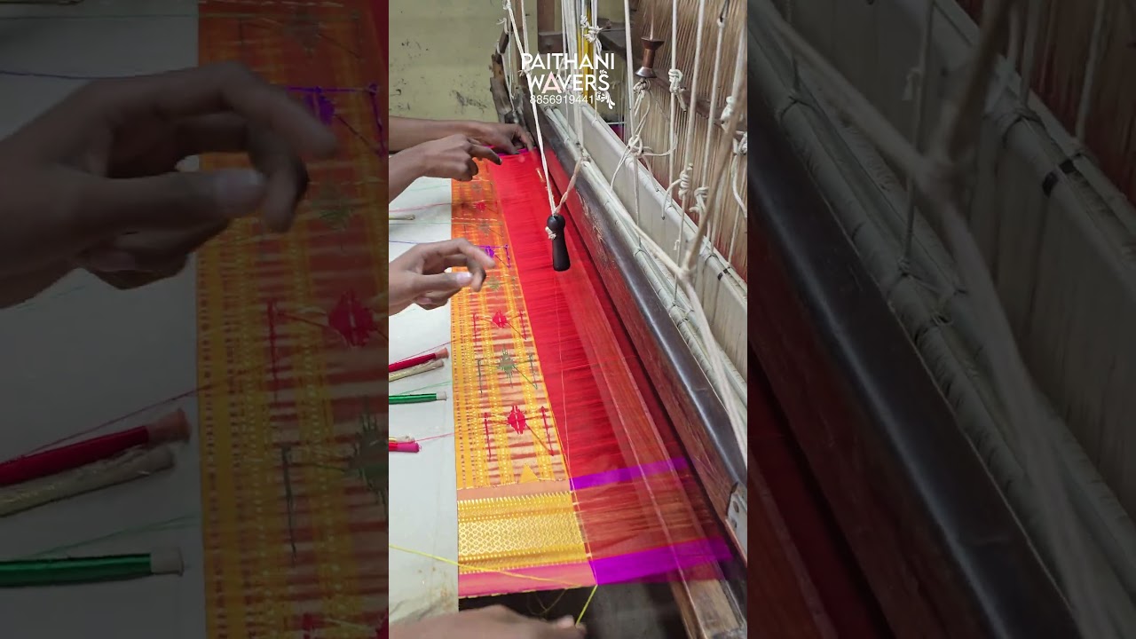Pure Silk Handmade Silk Paithani Saree #paithani #traditional #handloom #indiansaree #trending