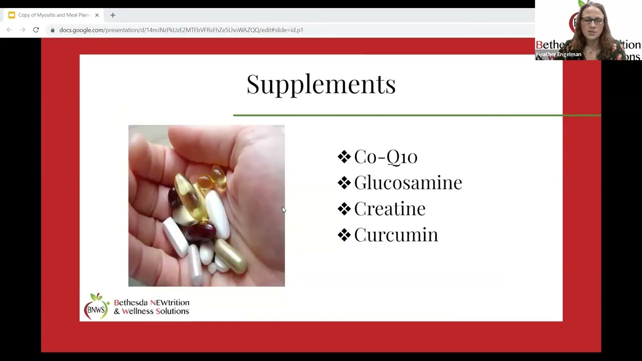 Nutrition and Meal Planning for Myositis