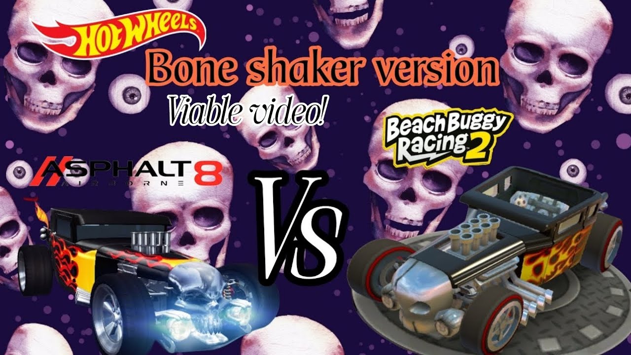 Hot wheels bone shaker Game version Asphalt 8 vs bb racing 2 viable video 