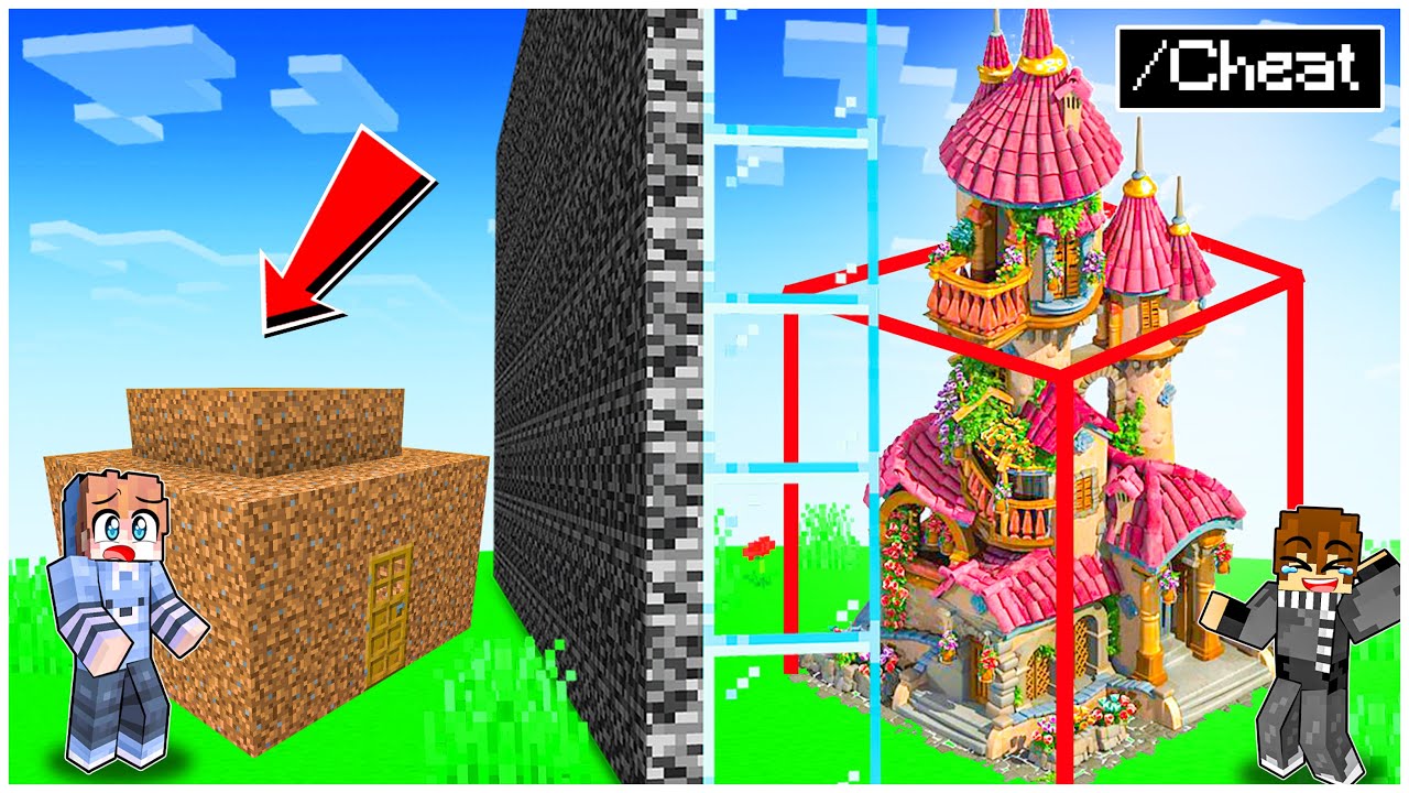 AKU CURANG LOMBA MEMBUAT RUMAH DI MINECRAFT