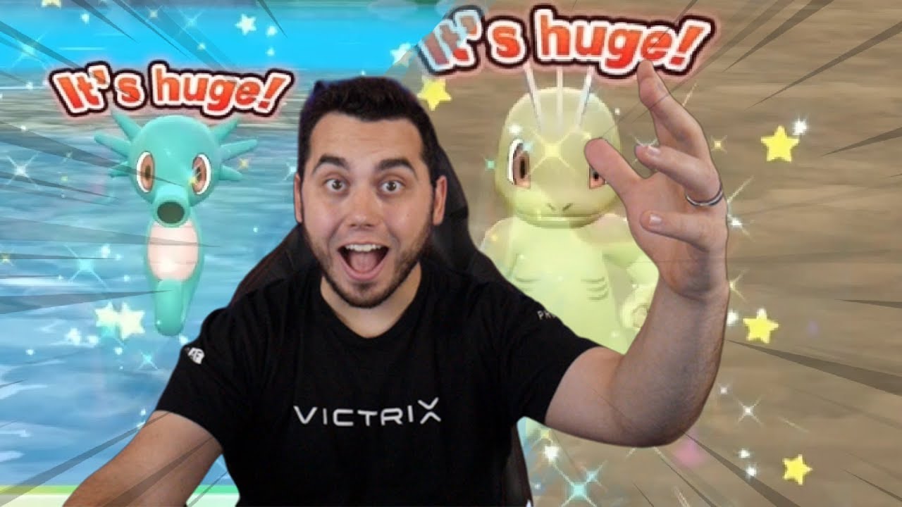 2 EPIC SHINY POKEMON! SHINY HORSEA and SHINY MACHOP in Pokemon Let's GO Pikachu and Eevee!
