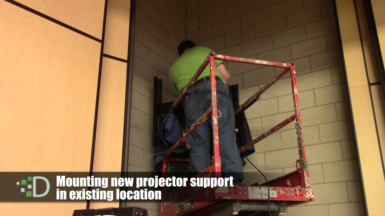 Large Format Rear Projection Installation - Forestview Cafetorium
