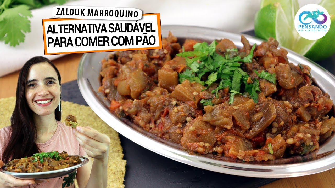 CONHEÇA O ZALOUK MARROQUINO, DELÍCIA SAUDÁVEL PARA COMER COM PÃO! COMBATE INFLAMAÇÃO!