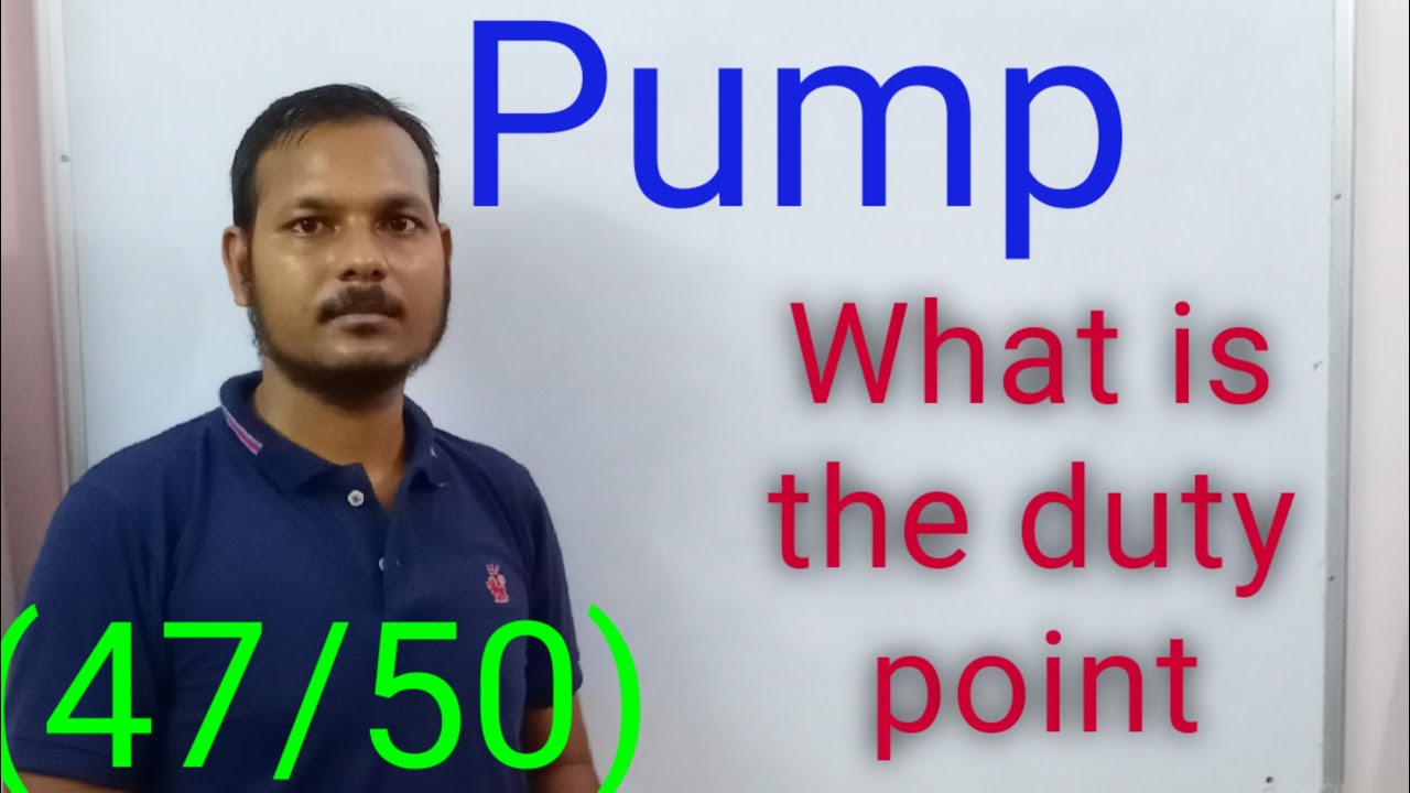 What is the duty  point in pump performance curve