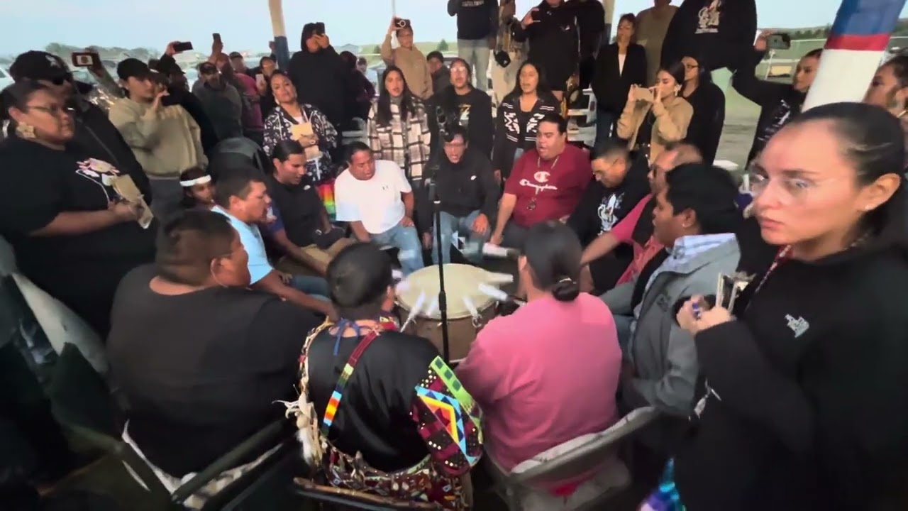 Fort Peck Sioux Round 10 Mystic river word song @ Kenny Merrick memorial powwow 2023