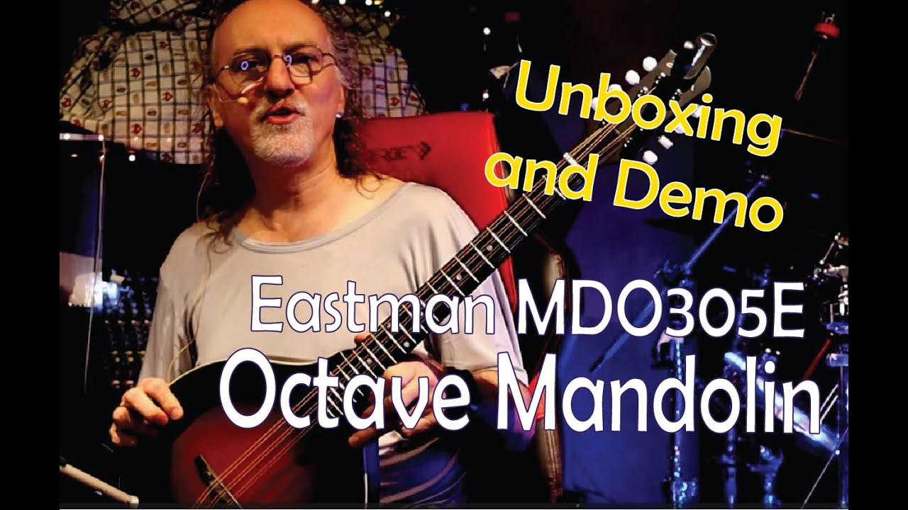 Акустико-электрическая октавная мандолина Eastman MDO305E // Распаковка, демонстрация и краткий о...