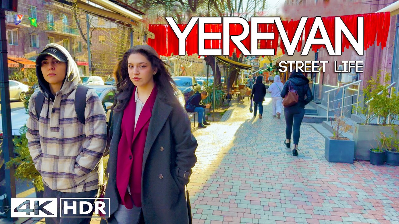 Yerevan Walking Tour 4K HDR 🇦🇲 | Real Street Life in Armenia (March 2026)