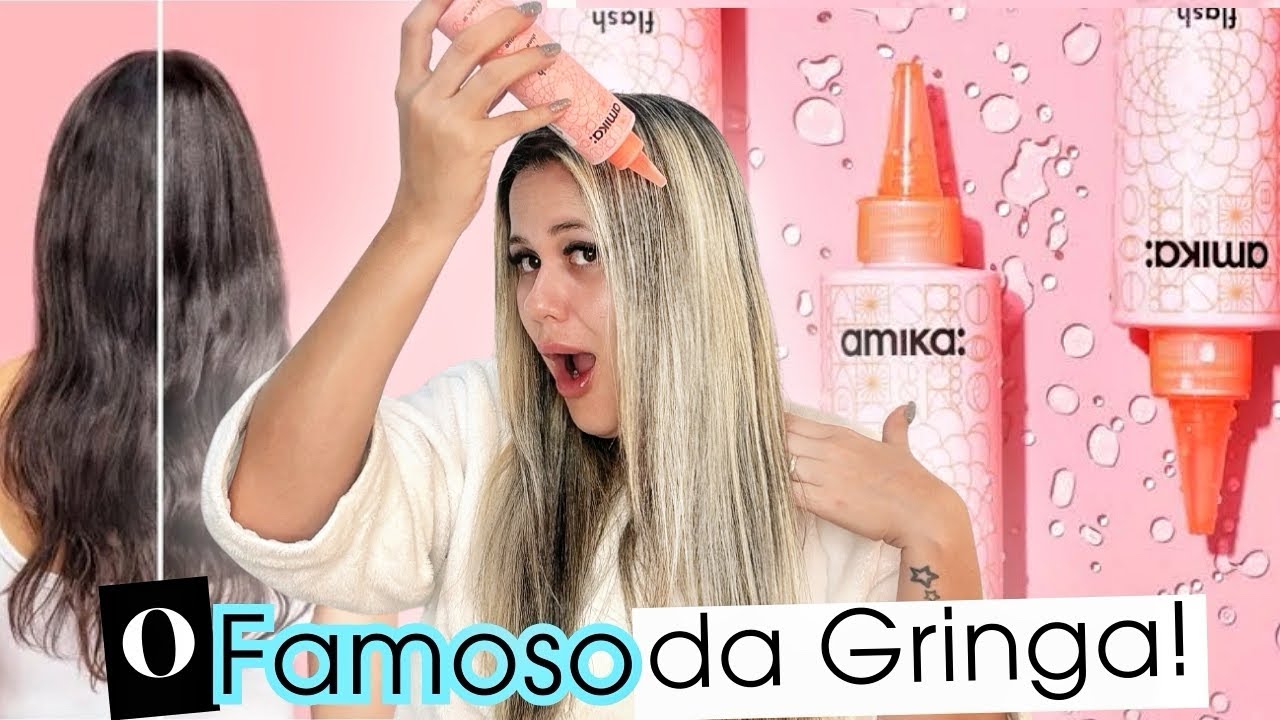 Amika Flash Instant Shine Hair Gloss | Brilho Espelhado 🧡