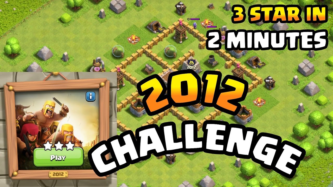 HOW TO 3 STAR IN 2012 CHALLENGE IN COC | COC 10 YEARS OF CLASH | CLASH OF CLANS 2012 CHALLENGE