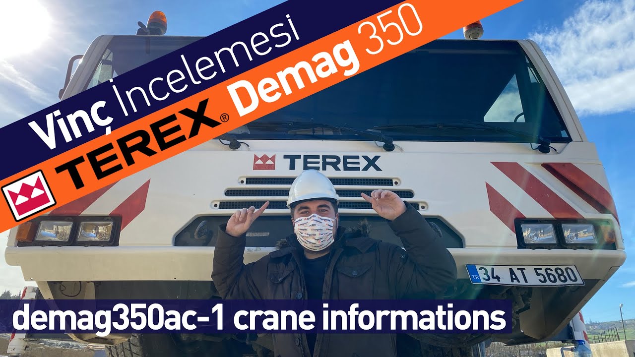Devasa Vinç Terex Demag AC 350 İnceliyoruz / Vinç Çalışması ve İnşaat Videoları