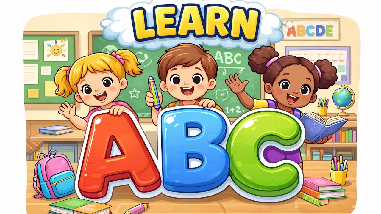 ABC Song with Real Examples 🍎🦓 | A to Z Alphabet for Kids | Fun Learning Video