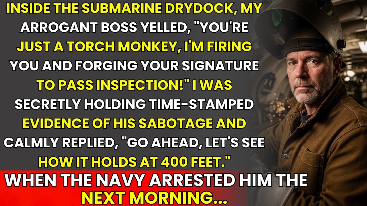 Boss Fired Me To Forge Submarine Inspection Papers — I Kept My Secret Evidence, Navy Arrested Him