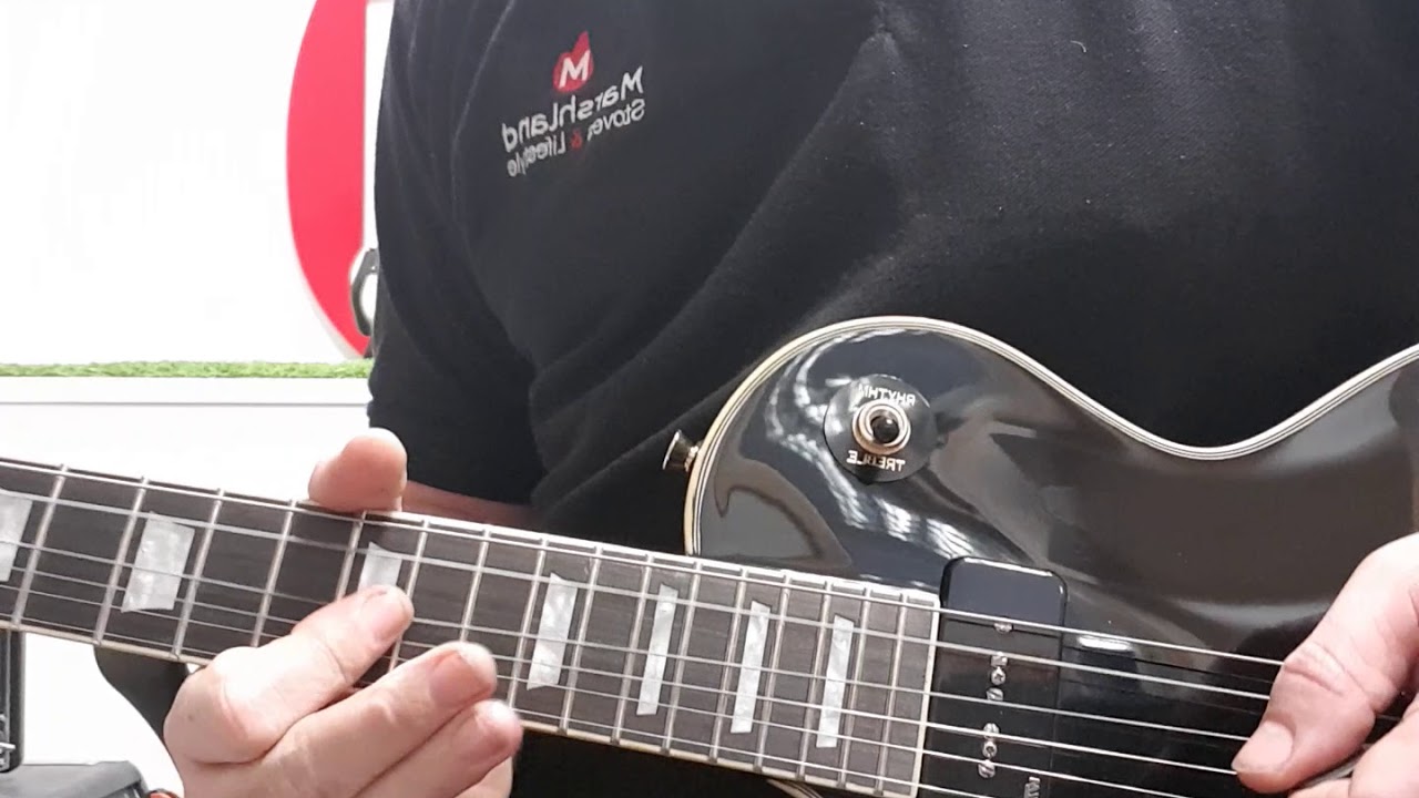 £449 - V100PBB Stunning Vintage Black Beauty Les Paul Style Guitar!