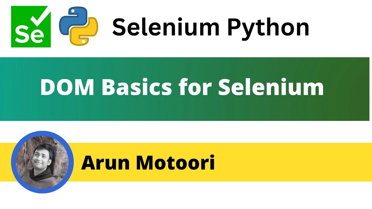 DOM basics for Selenium (Selenium Python)