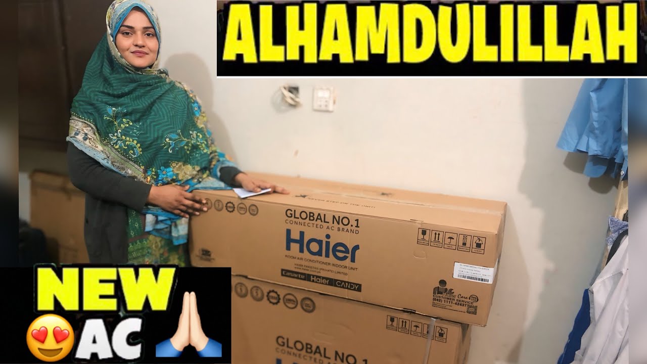 Installment Py AC Ly Lia🙏🏻| Shumaila Bht Khush🥹|| Shumaila Waseem Vlog