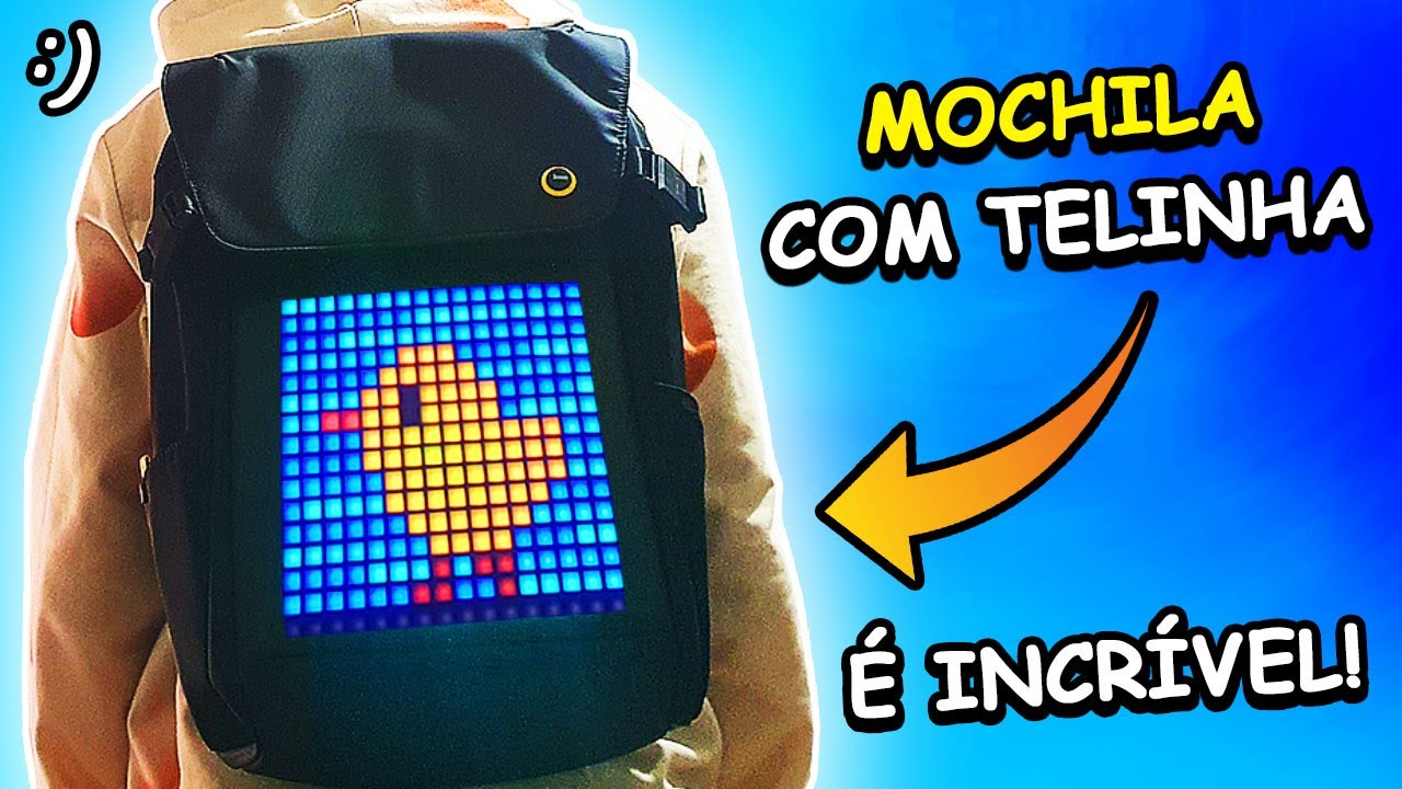 Eu NÃO acredito! Mochila com Telinha LED - Divoom Backpack-M
