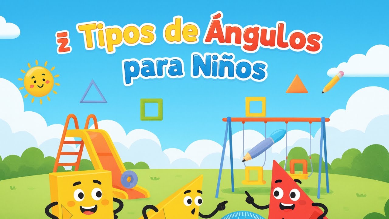📐 Tipos de Ángulos para Niños | Aprende a Clasificar Ángulos Fácil y Divertido 🎯#geometríaparaniños