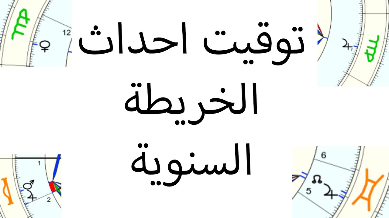توقيت احداث الخريطة السنوية