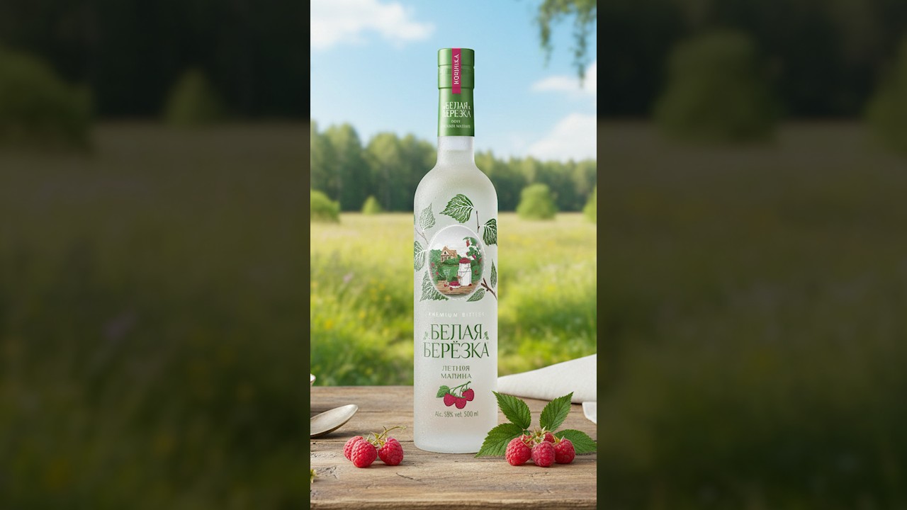 БЕЛАЯ БЕРЁЗКА &laquo;Летняя Малина&raquo; #Алкоголь #Водка #Настойки