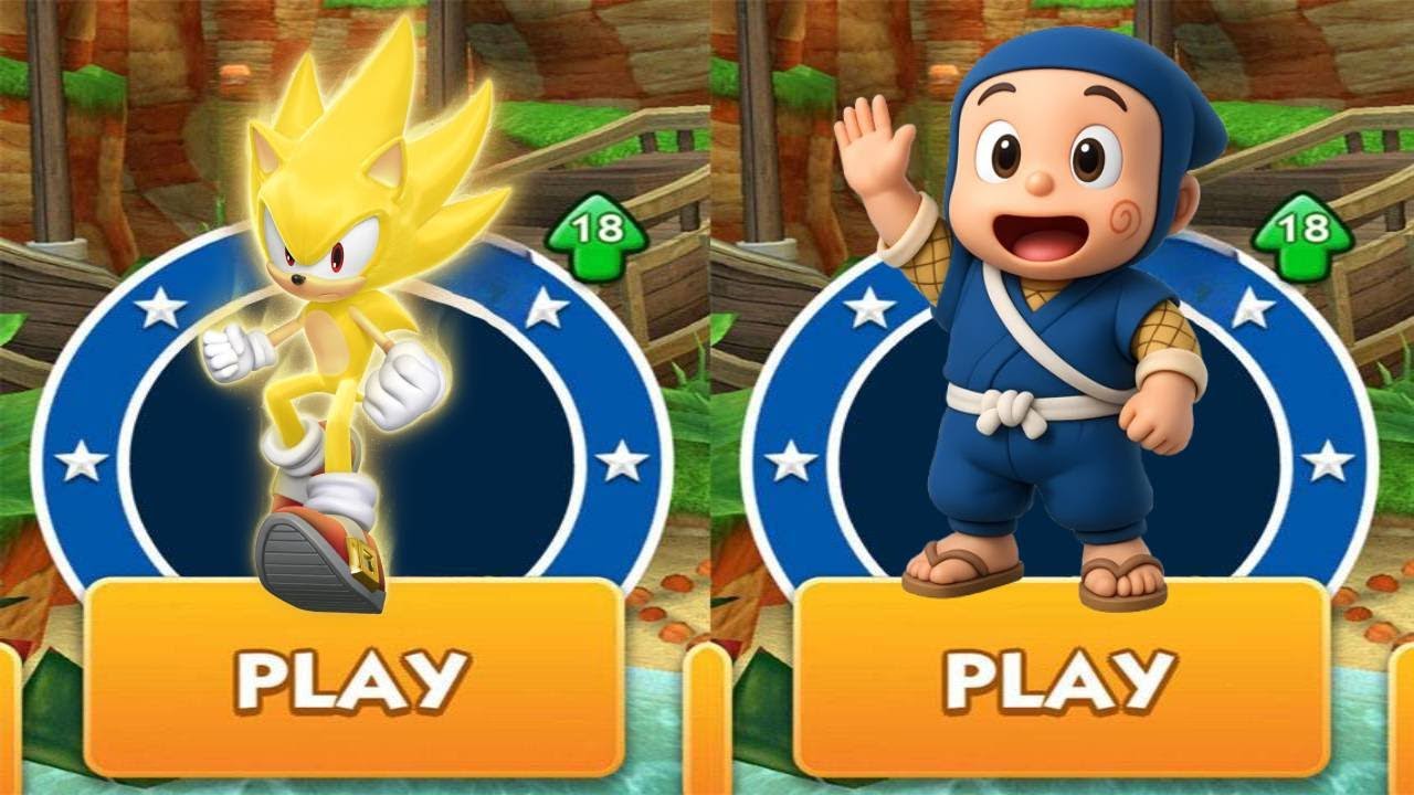 SONIC DASH - SUPERS EVENT❗SUPER SONIC vs NINJA HATTORI RUN vs ALL BOSSES ZAZZ EGGMAN GAMEPLAY