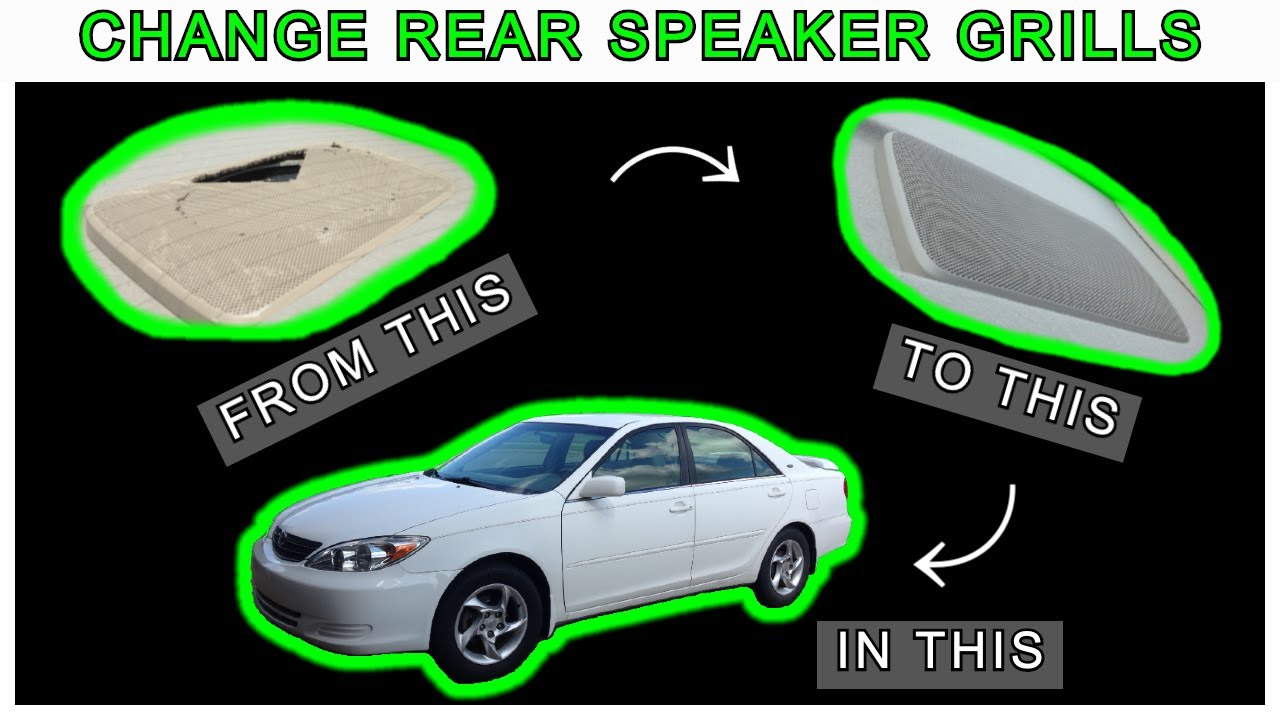 Replace 2003 Toyota Camry Rear Speaker Panels - JOATMON