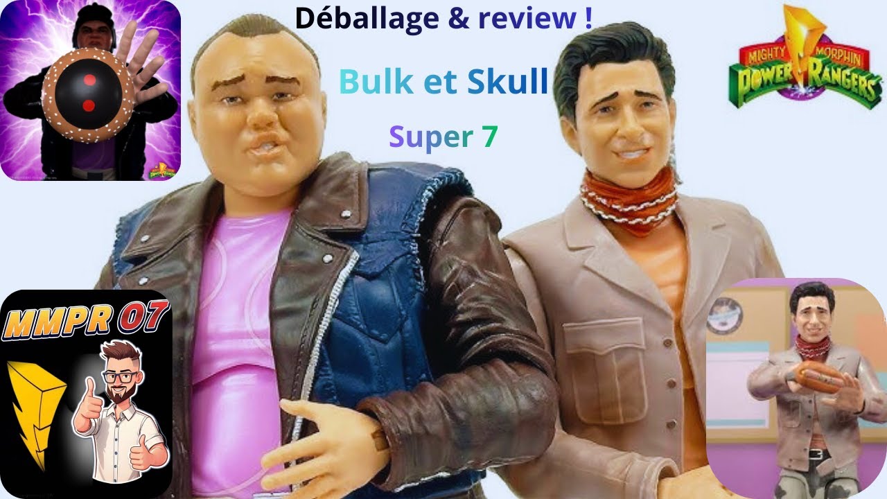 Déballage et presentation #powerrangers Bulk et Skull Super 7 ⚡