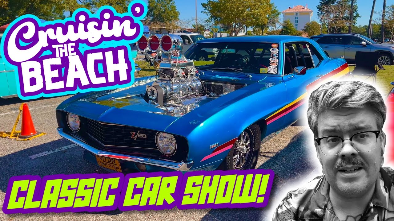 Cruisin the Beach Classic Car Show на Бродвее с ретро-парнем из Миртл-Бич