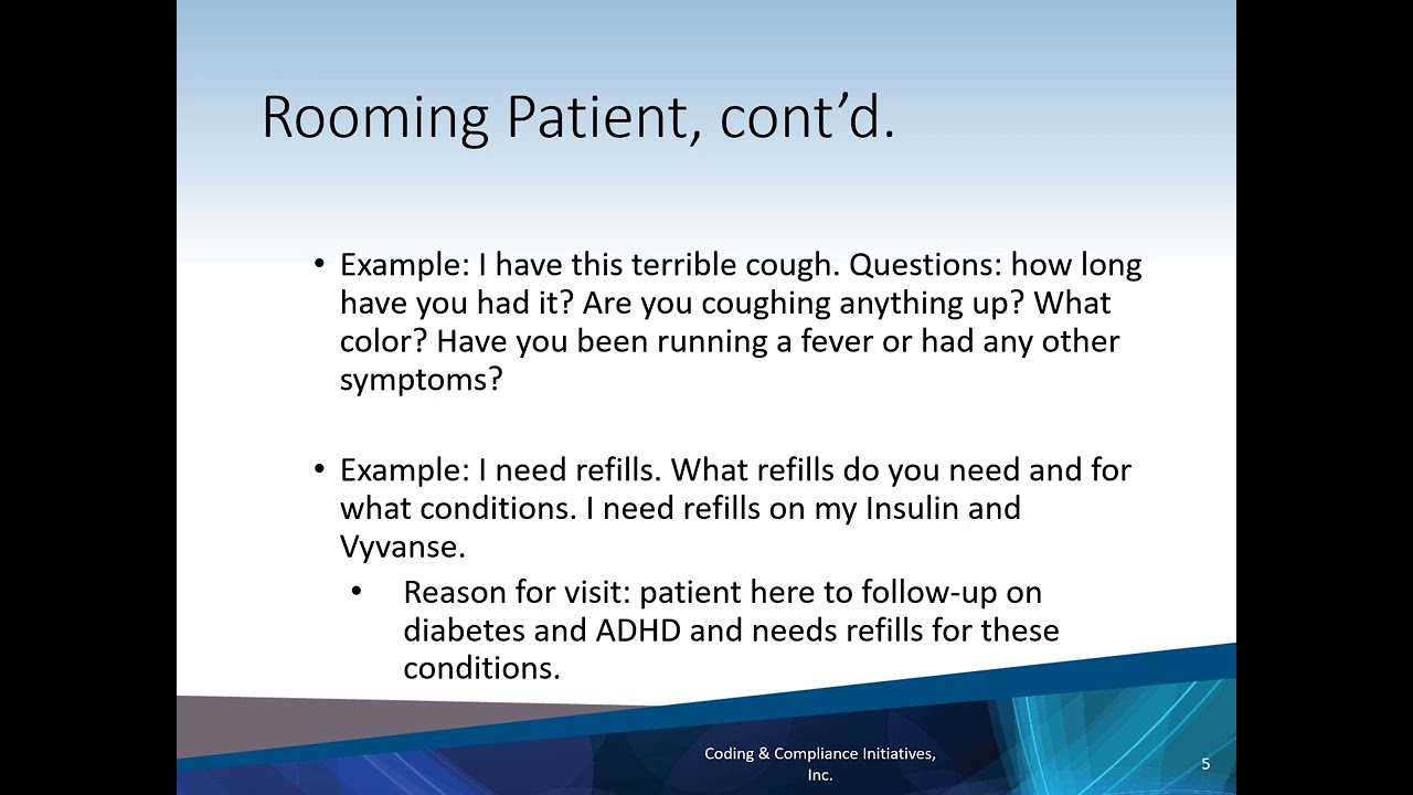 Medical Assistants: Rooming the Patient