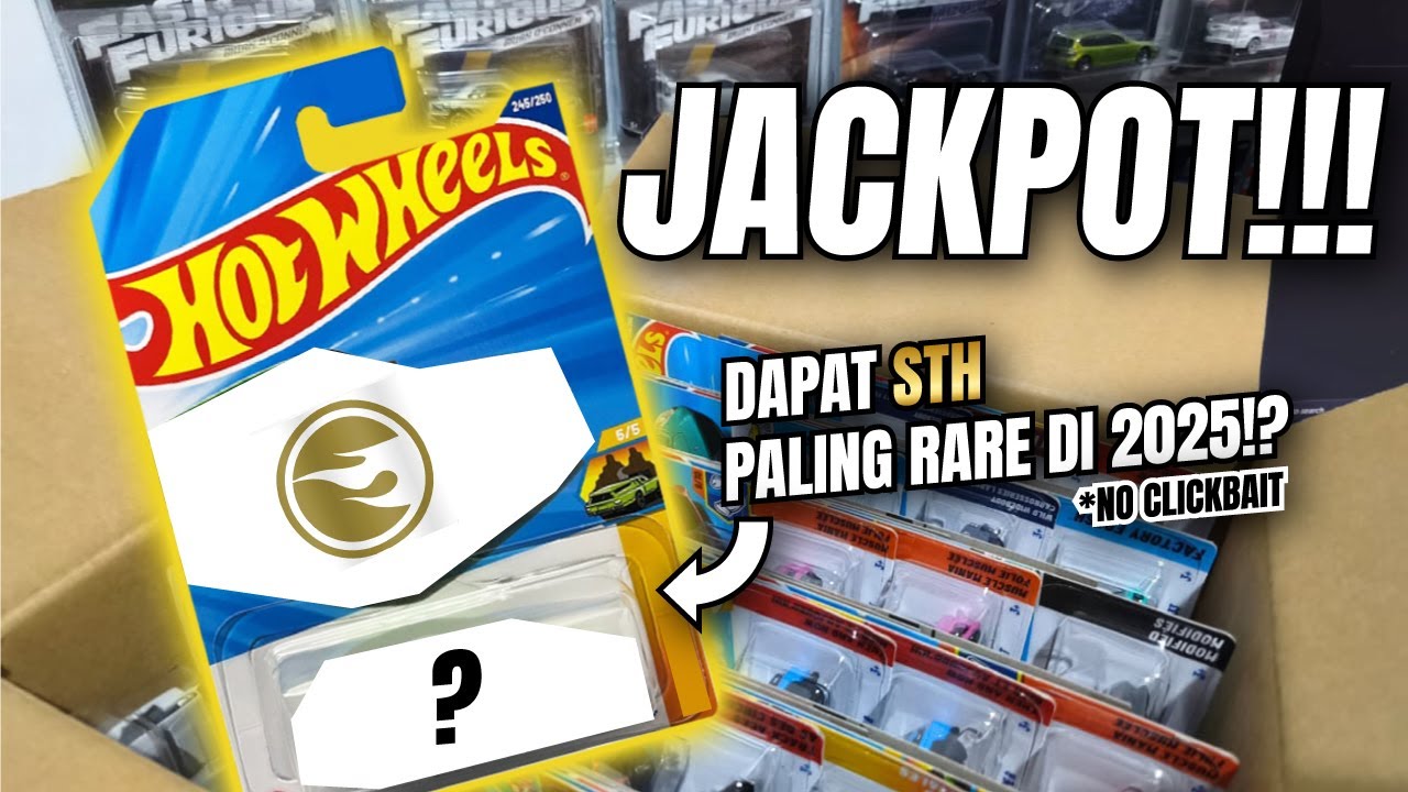 DAPAT SUPER TREASURE HUNT PALING RARE DI TAHUN INI!? | Unboxing Hot Wheels Lot P 2025 #unboxing