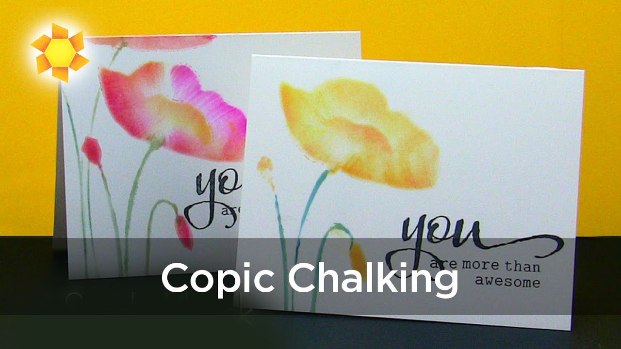 Copic + Stencils = Chalking Technique