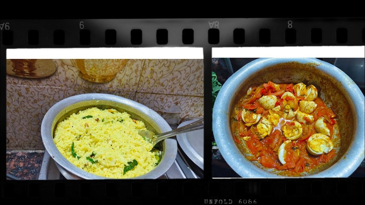 పులిహోర అండ్ టమాటా గుడ్డు కర్రీ#pulihora#tomato egg curry 🍛 recipe #subscribe #food 