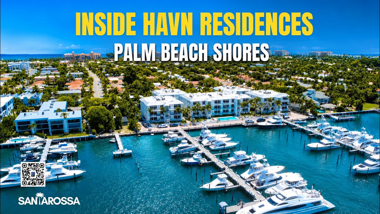 INSIDE HAVN RESIDENCES in Palm Beach Shores | Gino Santarossa Luxury Home Tour