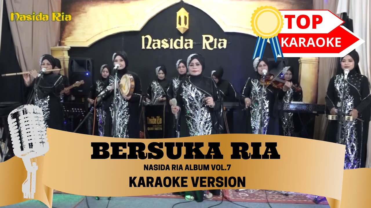 BERSUKA RIA - NASIDA RIA ALBUM VOL.7 KARAOKE VERSION KUNCI VOKAL HJ RIEN JAMAIN 