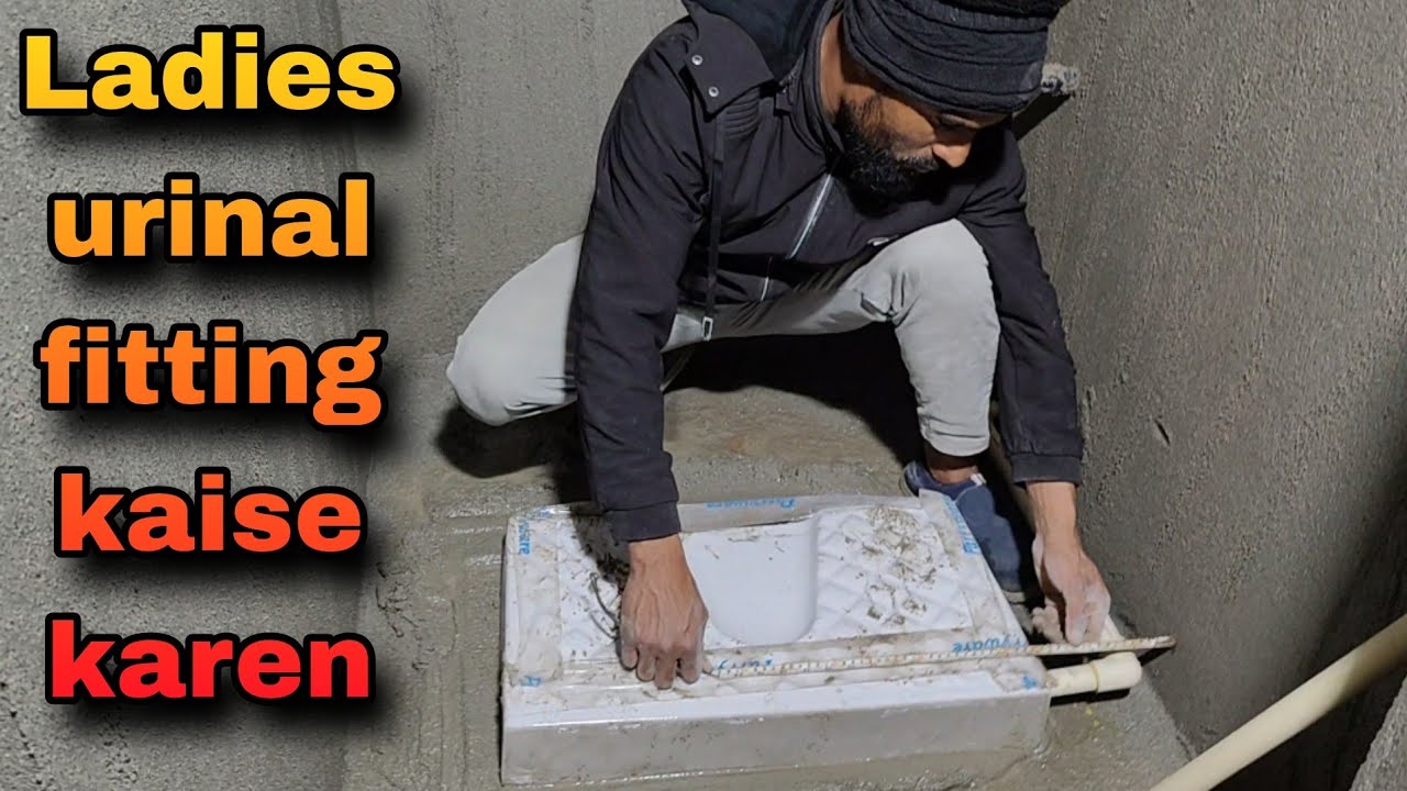 Ladies urinal fitting kaise karen ll @FamousRajmistri