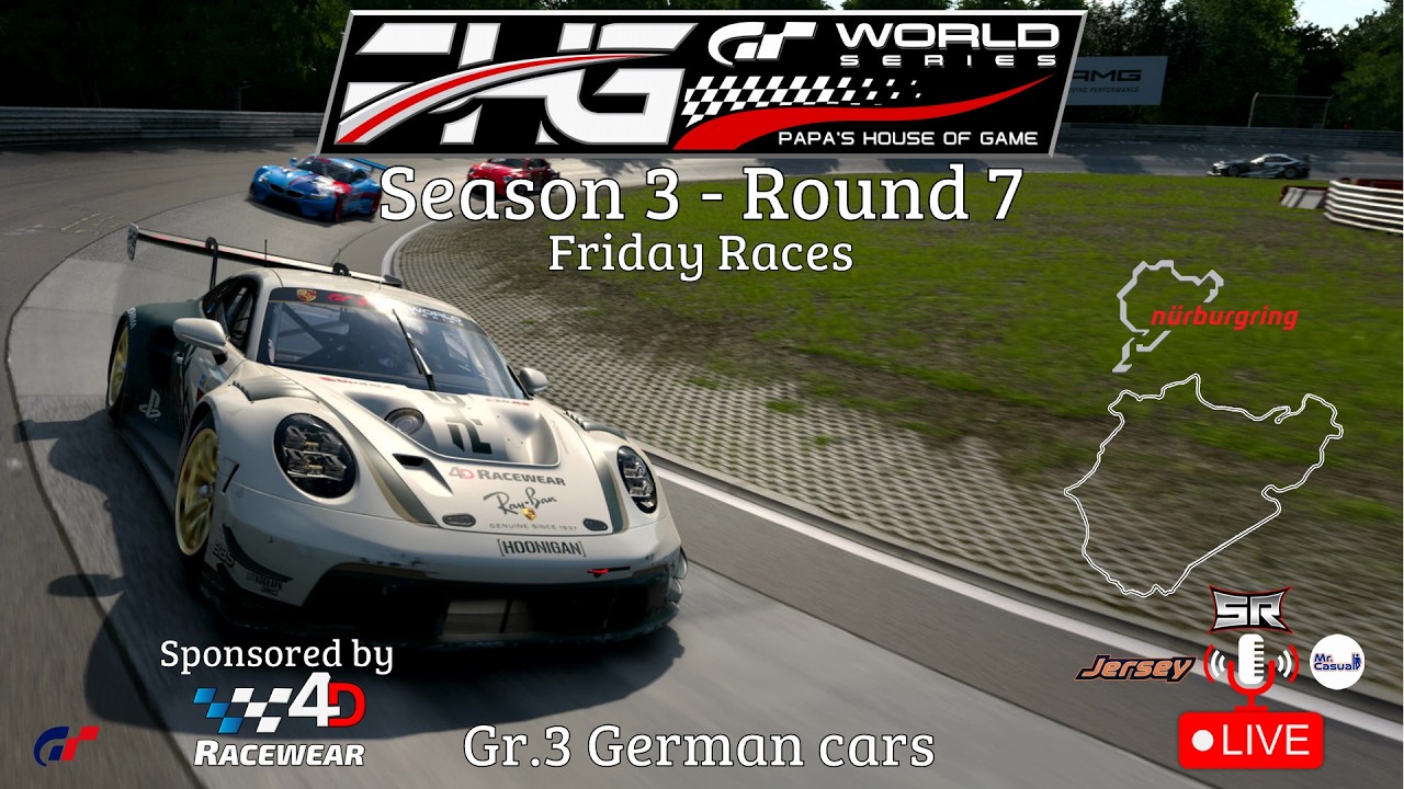 PHG World Series Season 3 Round 7 Friday Races GT7 Live